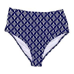 NWT Cupshe High Waist Rise Floral Swimsuit Bikini Tankini Bottoms Womens Large